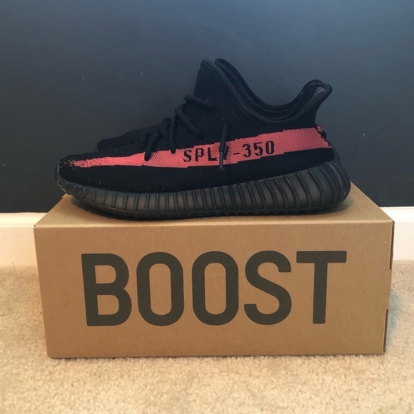 Adidas Yeezy Boost 350 Core Red - Picture 5 of 8